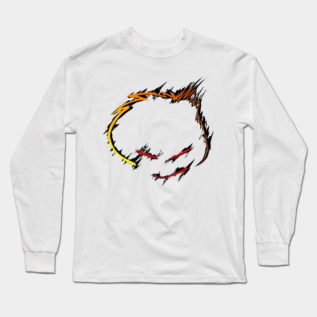 anti smile Long Sleeve T-Shirt by flyagulaka